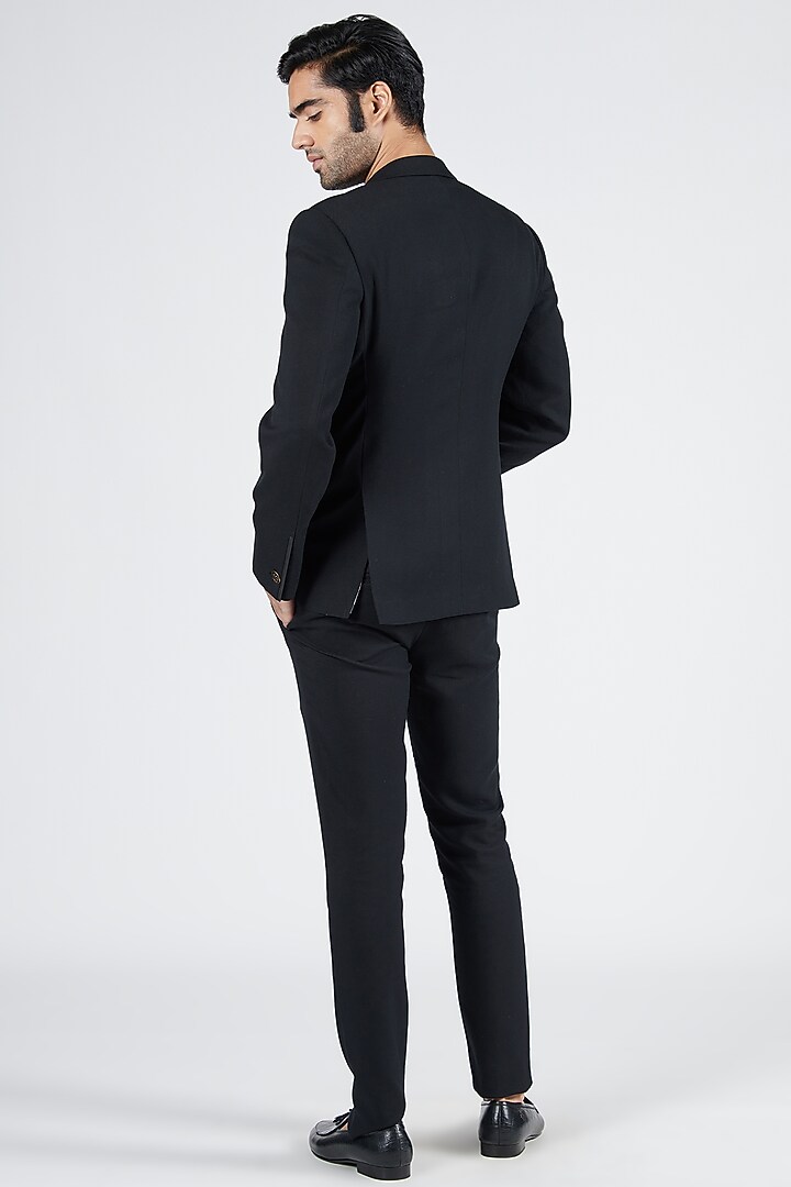 Black Suiting Jacket by S&N by Shantnu Nikhil Men at Pernia's Pop Up Shop