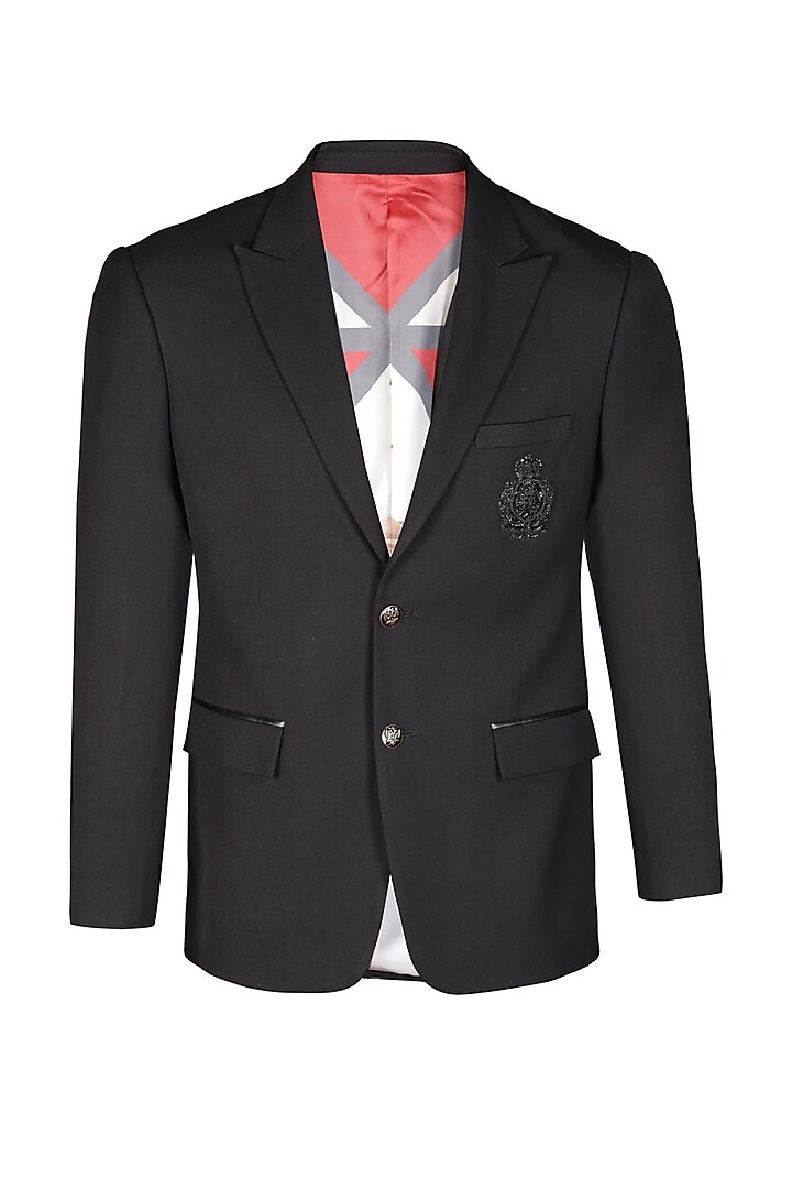 Black Suiting Jacket by S&N by Shantnu Nikhil Men at Pernia's Pop Up Shop