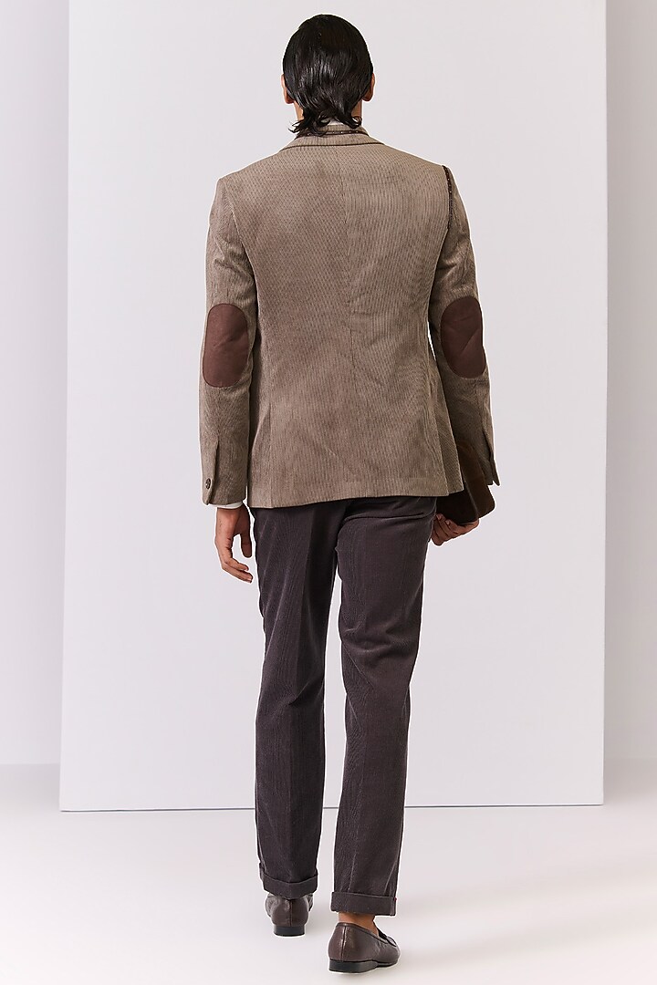 Brown Corduroy Jacket by S&N by Shantnu Nikhil Men at Pernia's Pop Up Shop