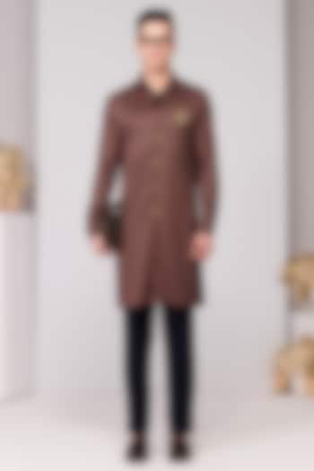 Multi-Colored Crepe Jersey Printed Kurta by S&N by Shantnu Nikhil Men at Pernia's Pop Up Shop