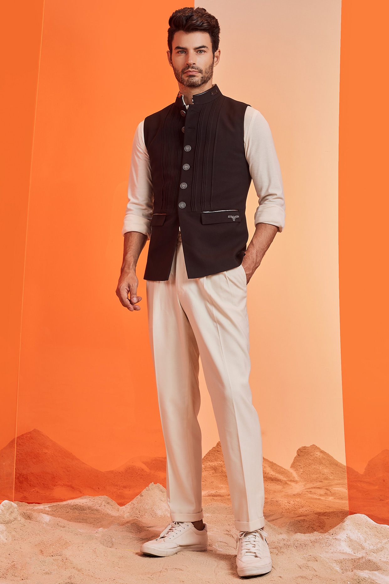 Embroidered waistcoat store mens