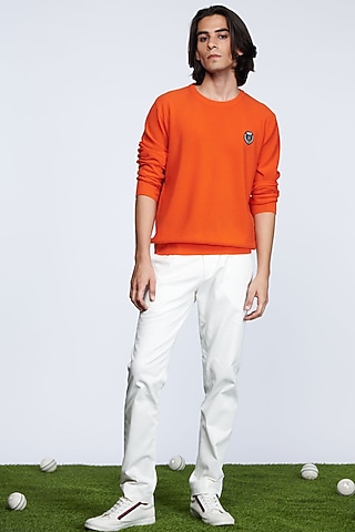 Coral Merino Wool Sweater by S&N by Shantnu Nikhil Men