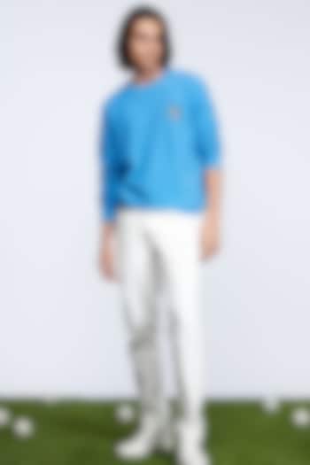 Light Blue Merino Wool Sweater by S&N by Shantnu Nikhil Men