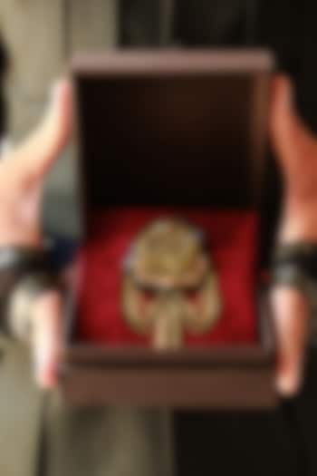 Black Metallic Chain Brooch by S&N by Shantnu Nikhil Men at Pernia's Pop Up Shop