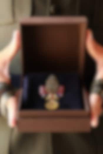 Cherry Faux Leather Brooch by S&N by Shantnu Nikhil Men at Pernia's Pop Up Shop