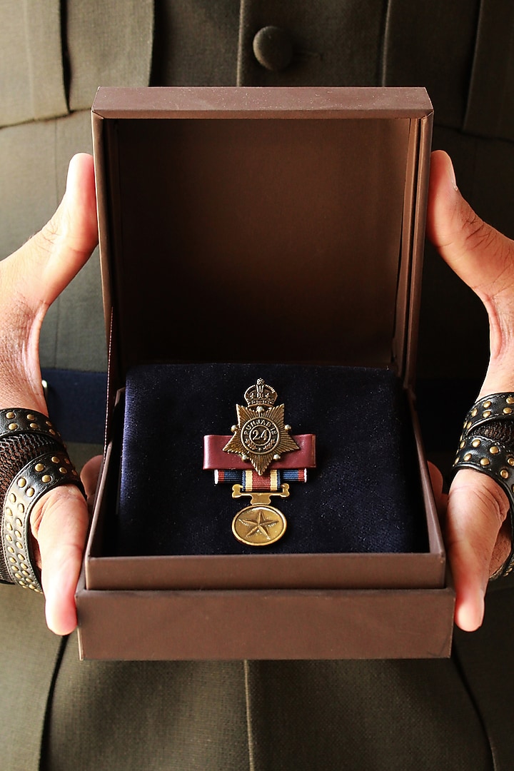 Cherry Faux Leather Brooch by S&N by Shantnu Nikhil Men at Pernia's Pop Up Shop