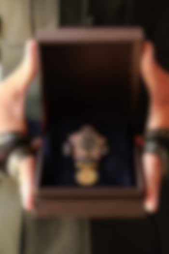 Cherry Leatherette Brooch by S&N by Shantnu Nikhil Men at Pernia's Pop Up Shop