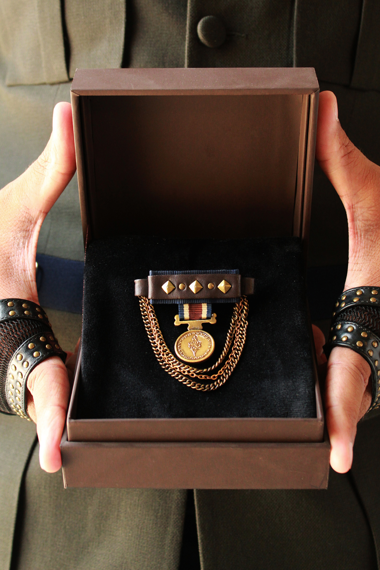 Choco Handcrafted Brooch by S&N by Shantnu Nikhil Men at Pernia's Pop Up Shop