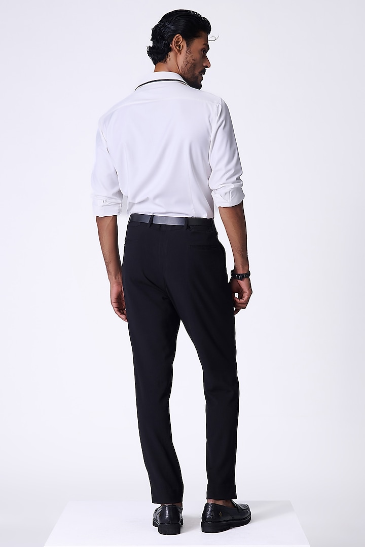 Off-White Terylene Embroidered Wedding Shirt by S&N by Shantnu Nikhil Men at Pernia's Pop Up Shop