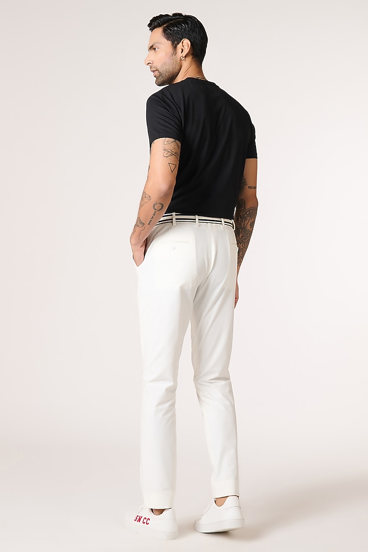 Black Viscose Nylon Spandex T-Shirt by S&N by Shantnu Nikhil Men at Pernia's Pop Up Shop