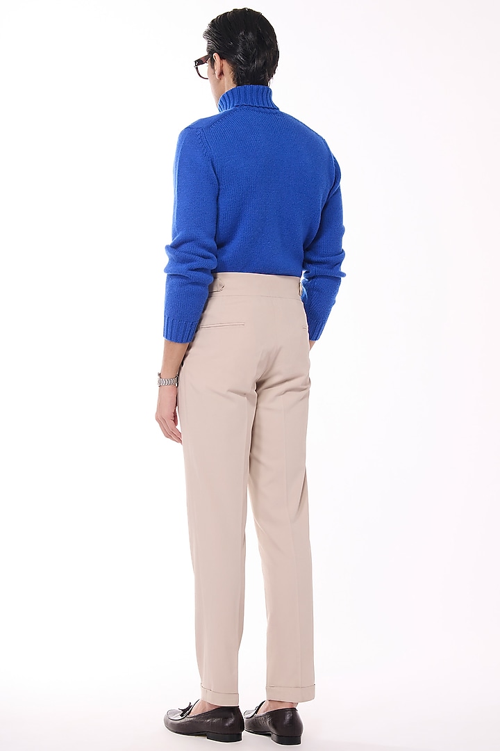 Electric Blue Cashmere High Neck Sweater by S&N by Shantnu Nikhil Men at Pernia's Pop Up Shop