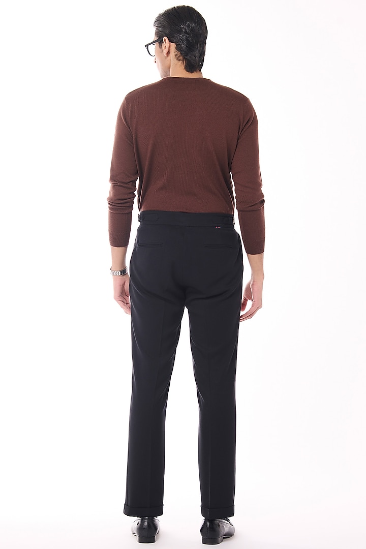 Brown Merino Wool Crested Sweater by S&N by Shantnu Nikhil Men at Pernia's Pop Up Shop