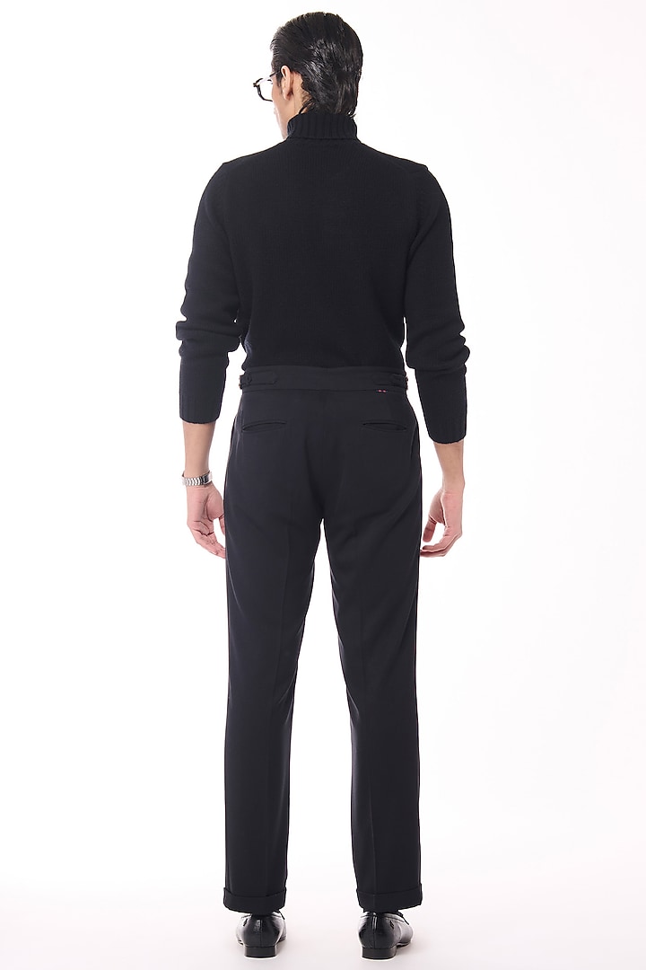 Black Cashmere High Neck Sweater by S&N by Shantnu Nikhil Men at Pernia's Pop Up Shop