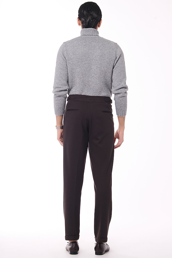 Grey Cashmere High Neck Sweater by S&N by Shantnu Nikhil Men at Pernia's Pop Up Shop