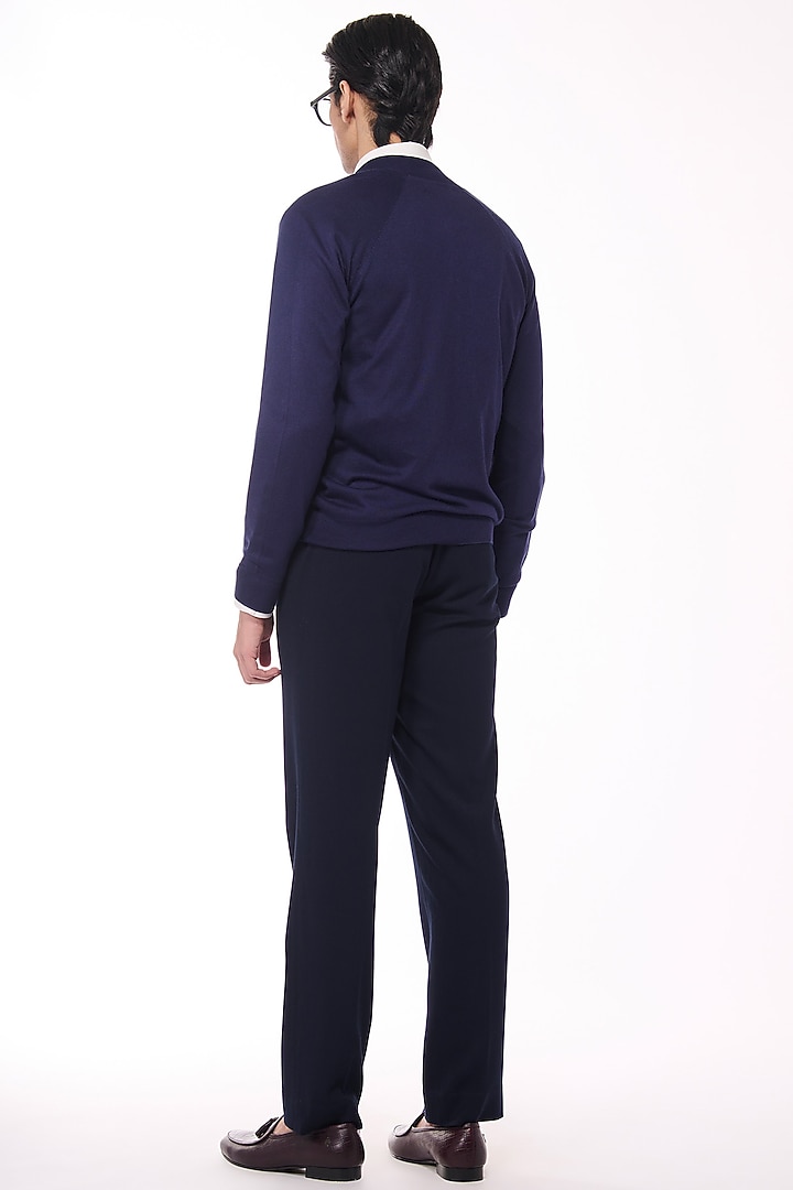 Multi-Colored Merino Wool & Pure Silk Twill Bomber Jacket by S&N by Shantnu Nikhil Men at Pernia's Pop Up Shop