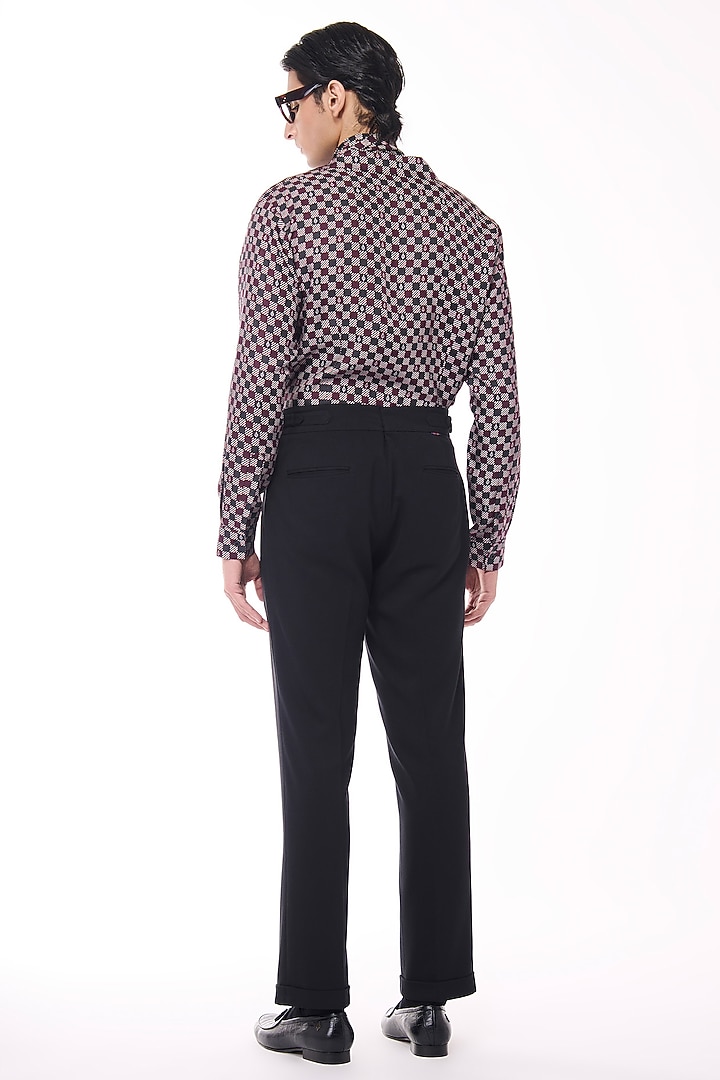 Multi-Colored Silk Twill Checkered Wedding Shirt by S&N by Shantnu Nikhil Men at Pernia's Pop Up Shop