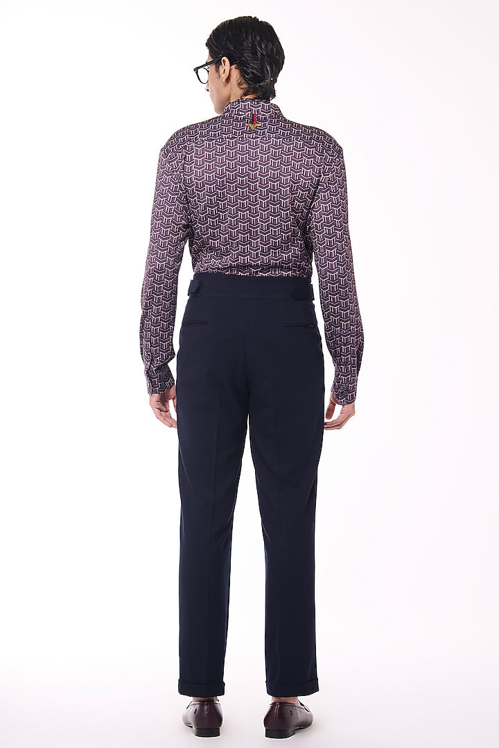 Multi-Colored Crepe Jersey Geographic Printed Wedding Shirt by S&N by Shantnu Nikhil Men at Pernia's Pop Up Shop