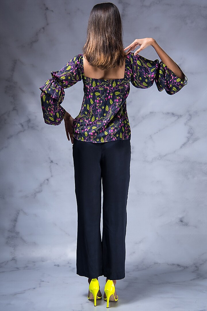 Multi-Coloured Digital Printed Blouse by Shivani Nirupam at Pernia's Pop Up Shop