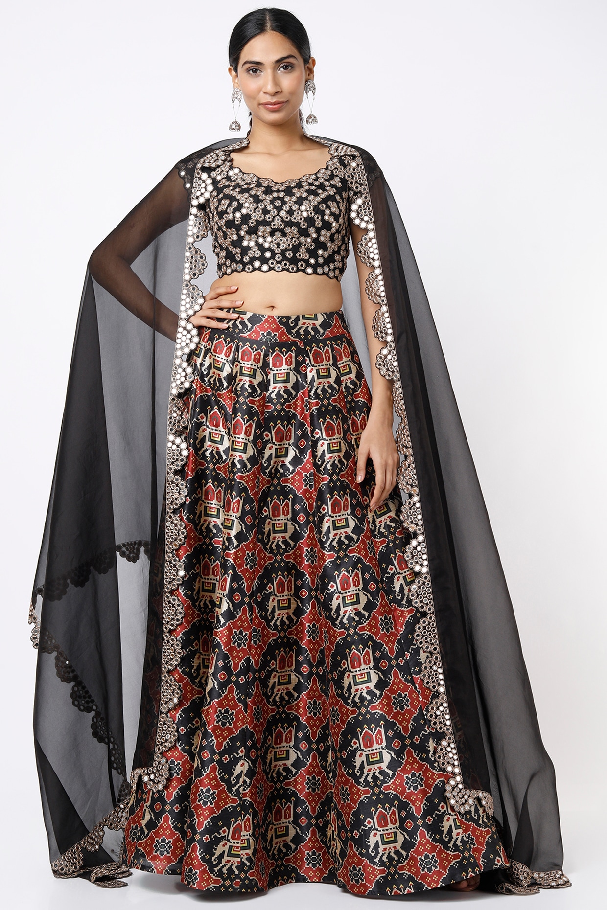 Black Lehenga choli for women net chaniya choli for women indian wedding  wear lehenga choli party