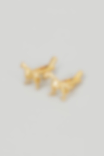 Gold Brass Horse Cufflinks by sharad raghav men