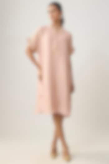 Pink Linen Summer Dress by SHRADDHA RAMBHIA at Pernia's Pop Up Shop