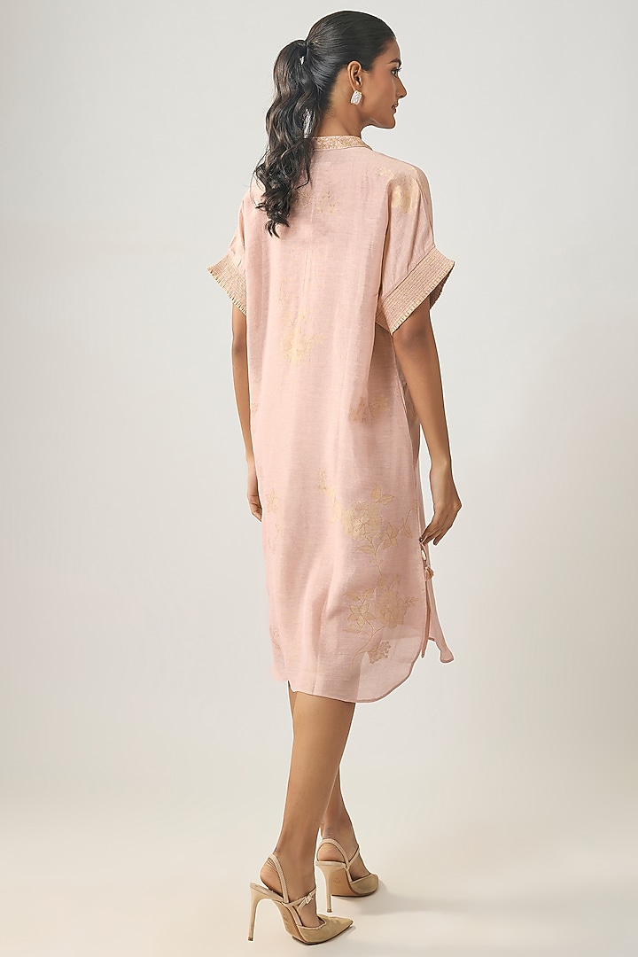 Pink Linen Summer Dress by SHRADDHA RAMBHIA at Pernia's Pop Up Shop