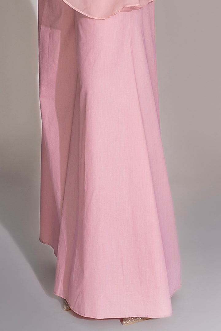 Pink Organza & Cotton Co-Ord Set by Shruti S at Pernia's Pop Up Shop