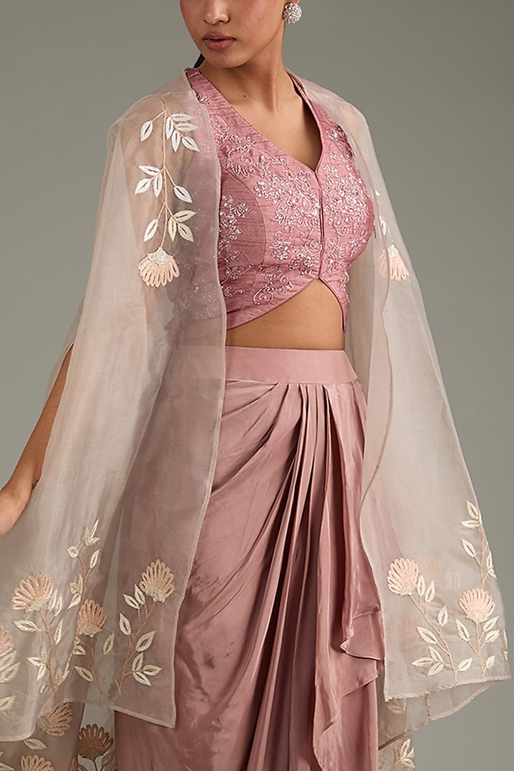 Pink Dhoti Skirt Dress main image 1