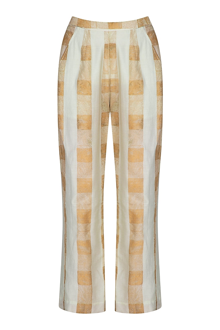 Mint Embroidered Tunic With Block Printed Pants by Show Shaa at Pernia's Pop Up Shop