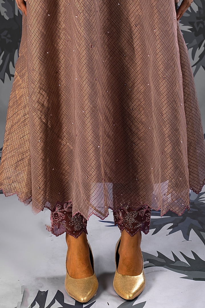 Purple Embroidered Tunic Set by Show Shaa at Pernia's Pop Up Shop