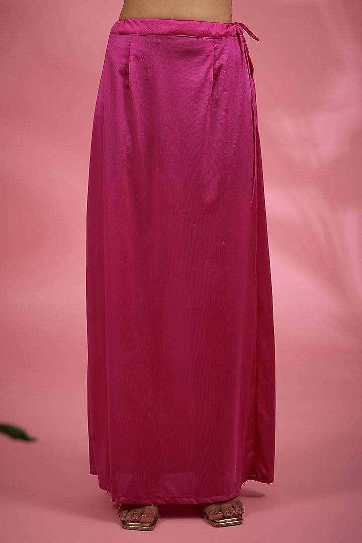 Pink Organza Sequins & Cutdana Embroidered Reception Saree Set by Show Shaa at Pernia's Pop Up Shop