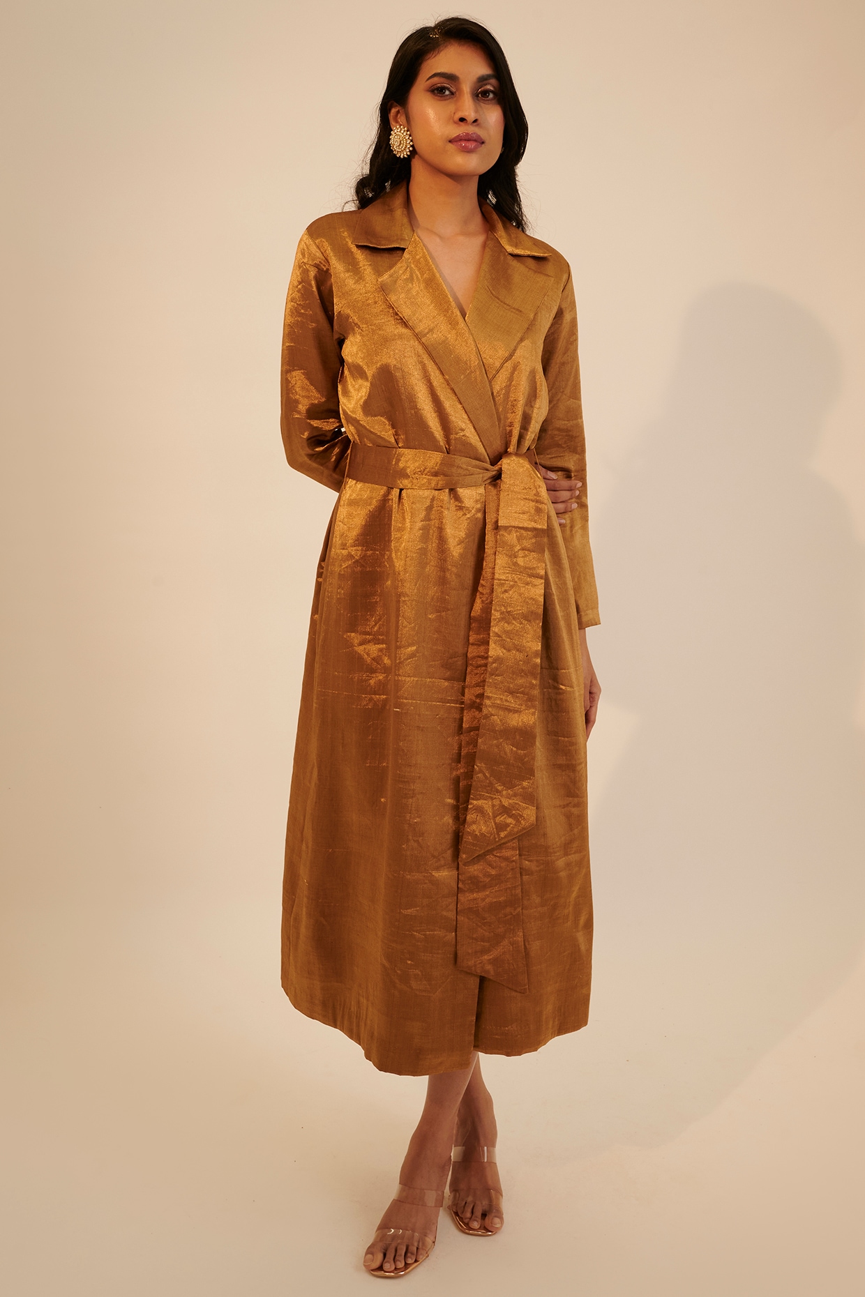 Floor top length overcoat