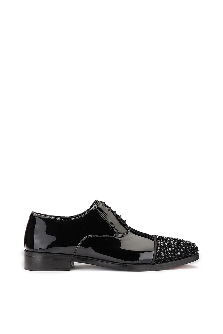 Black Patent Leather Shoes by SHUTIQ at Pernia's Pop Up Shop