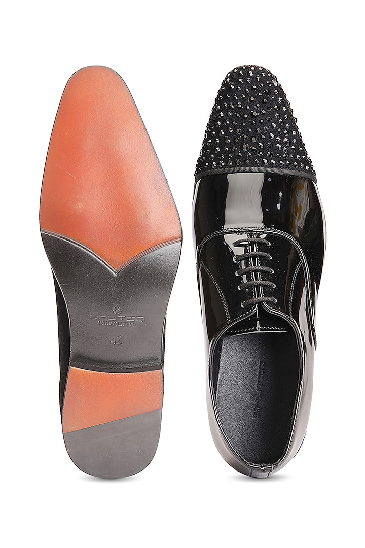 Black Patent Leather Shoes by SHUTIQ at Pernia's Pop Up Shop