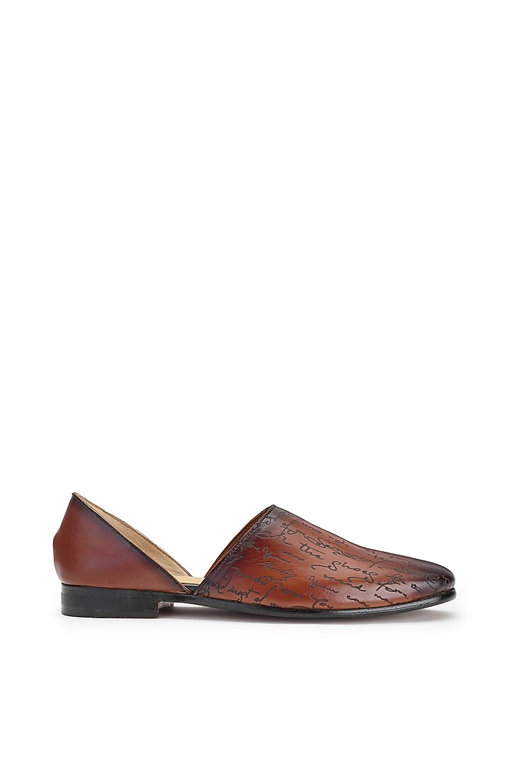 Tan Leather Sandal by SHUTIQ at Pernia's Pop Up Shop