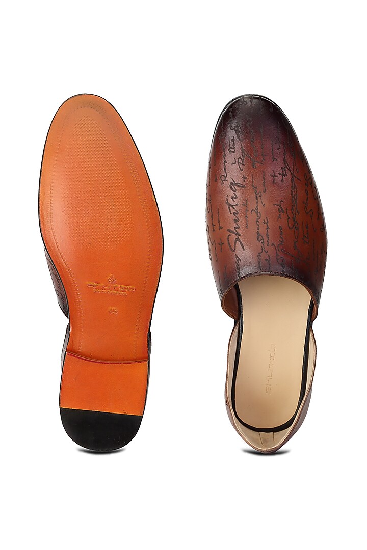 Tan Leather Sandal by SHUTIQ at Pernia's Pop Up Shop