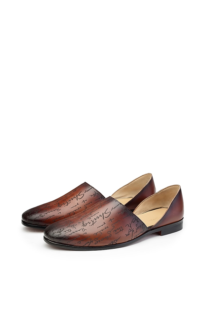 Tan Leather Sandal by SHUTIQ at Pernia's Pop Up Shop