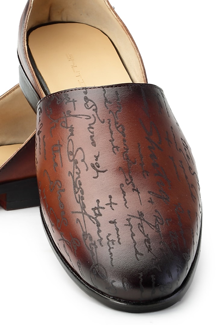 Tan Leather Sandal by SHUTIQ at Pernia's Pop Up Shop