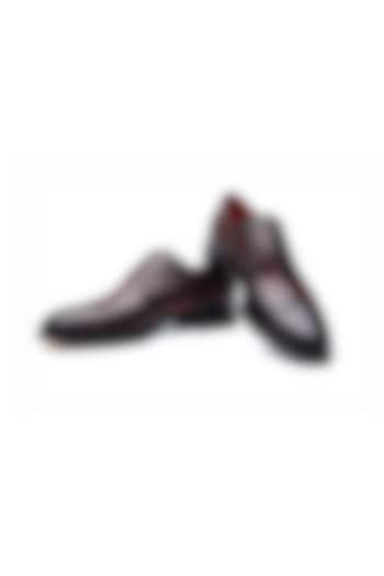 Dark Brown Leather Shoes by SHUTIQ at Pernia's Pop Up Shop