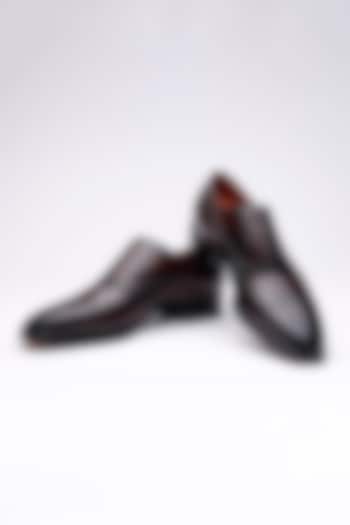 Brown Leather Shoes by SHUTIQ at Pernia's Pop Up Shop