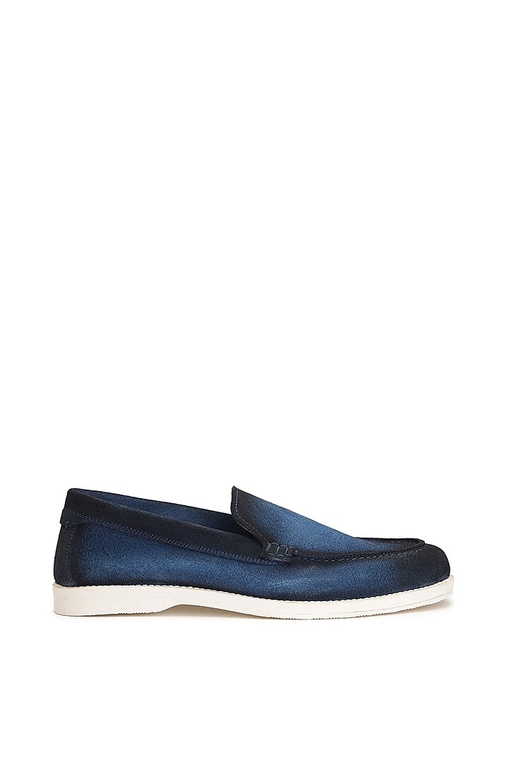 Blue Denim Slip-On Shoes by SHUTIQ at Pernia's Pop Up Shop