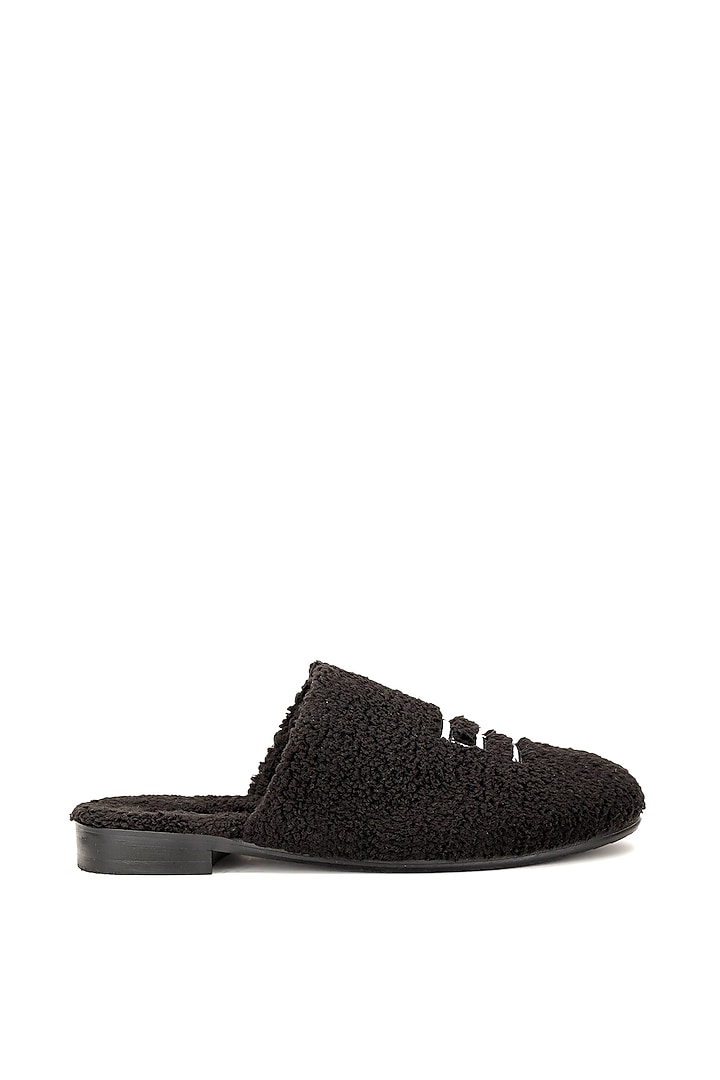 Black Rubber Outsole Mules by SHUTIQ at Pernia's Pop Up Shop