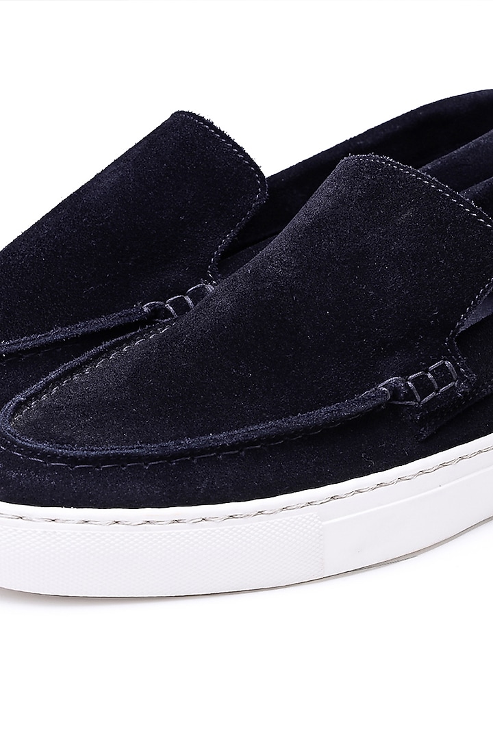 Black Suede Sneakers by SHUTIQ at Pernia's Pop Up Shop