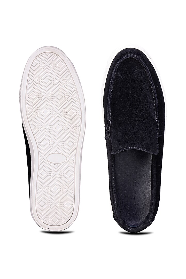 Black Suede Sneakers by SHUTIQ at Pernia's Pop Up Shop