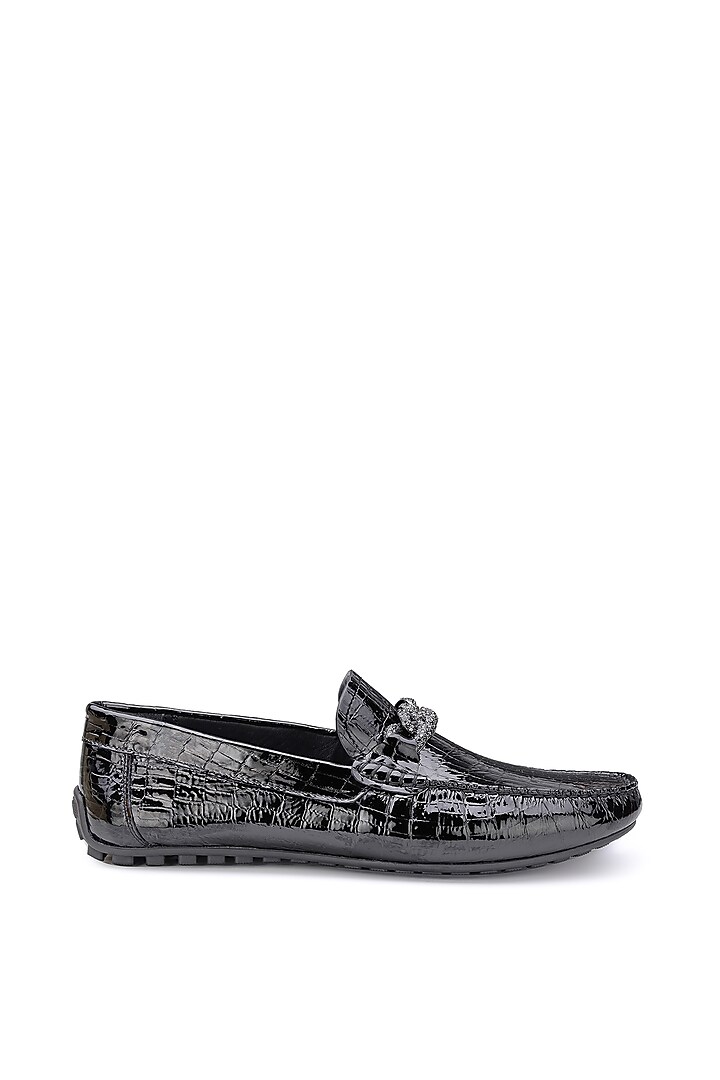 Black Patent Leather Loafers by SHUTIQ at Pernia's Pop Up Shop