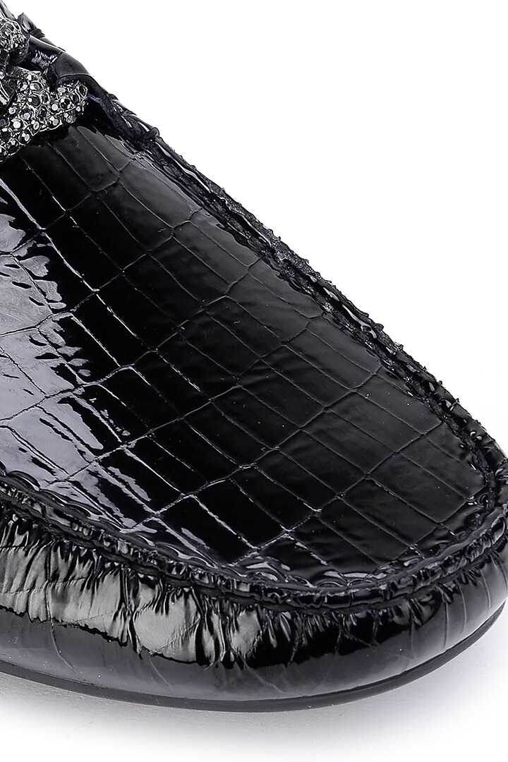 Black Patent Leather Loafers by SHUTIQ at Pernia's Pop Up Shop