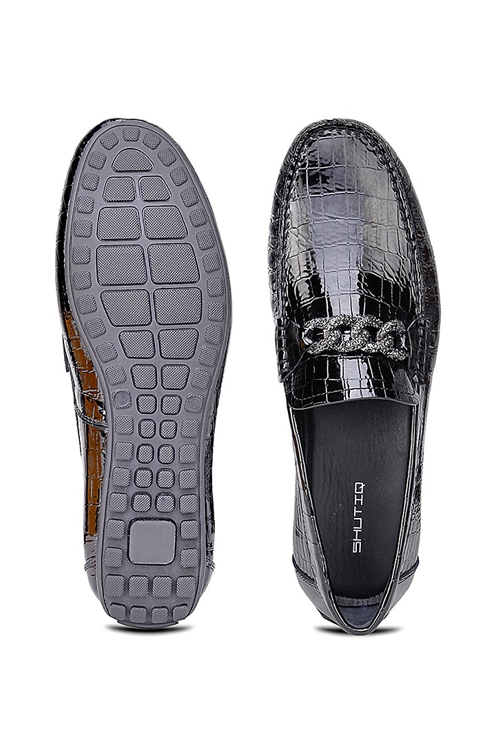 Black Patent Leather Loafers by SHUTIQ at Pernia's Pop Up Shop