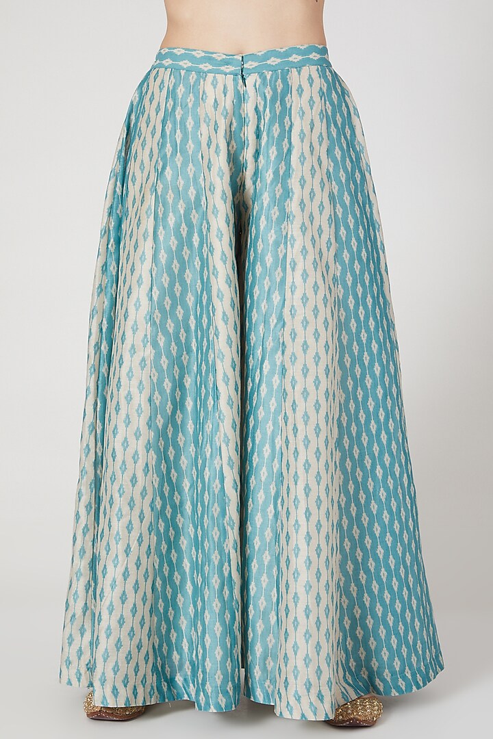 Delight Blue Sharara Set by Shree Tatvam at Pernia's Pop Up Shop