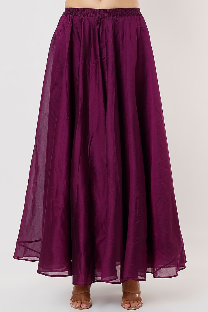Purple Chanderi Kurta Set by Shree Tatvam at Pernia's Pop Up Shop
