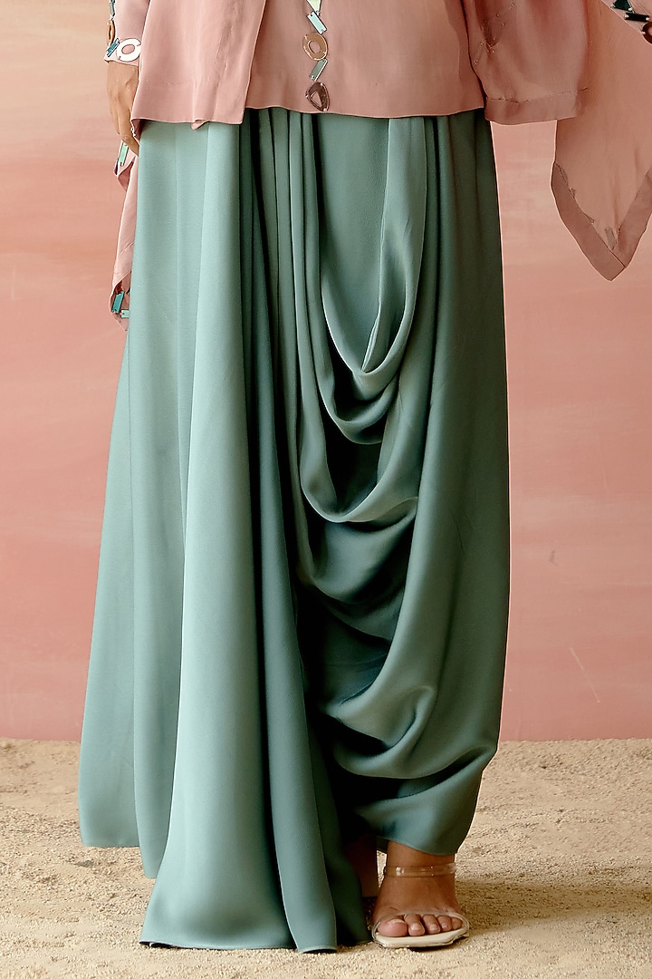 Rose Beige Embellished Kaftan Set by Shweta Aggarwal at Pernia's Pop Up Shop